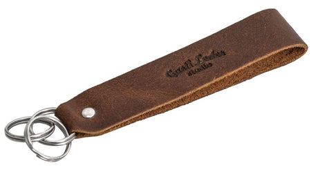 Brauner Leder-Schlüsselanhänger