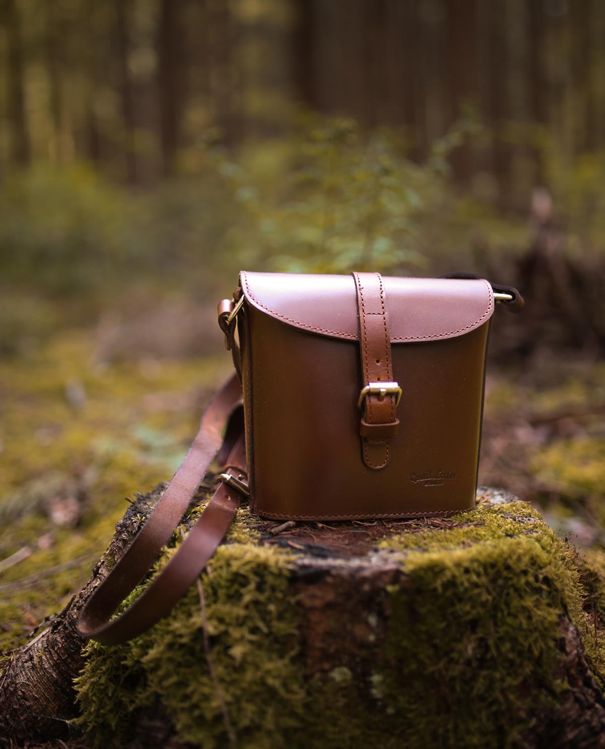 Vintage Braun Ledertasche Gusti Leder Handtasche