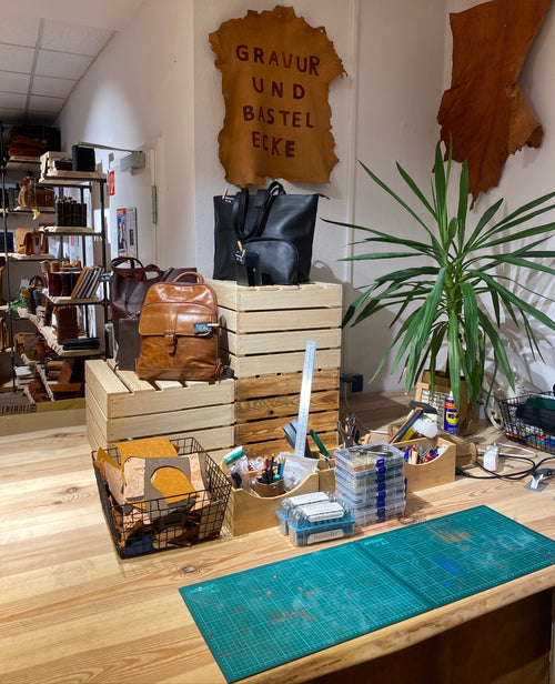 Håndverkshjørne i butikken